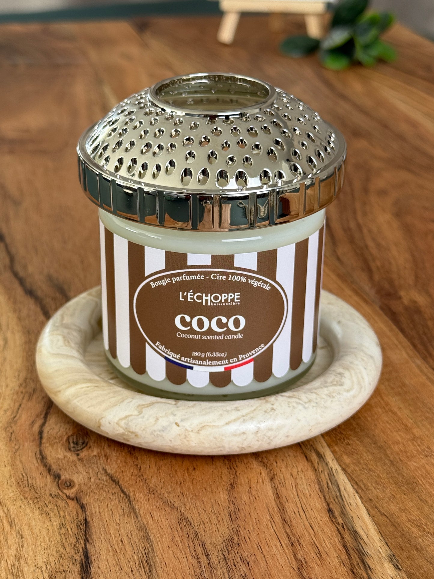 Duftkerze "Cocos" aus 100% Sojawachs - Made in Frankreich
