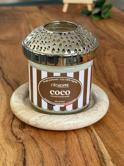 Duftkerze "Cocos" aus 100% Sojawachs - Made in Frankreich