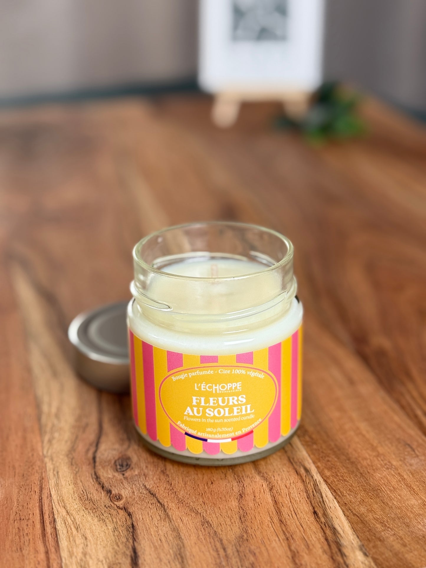 Duftkerze "Blumen in der Sonne" aus 100% Sojawachs - Made in Frankreich