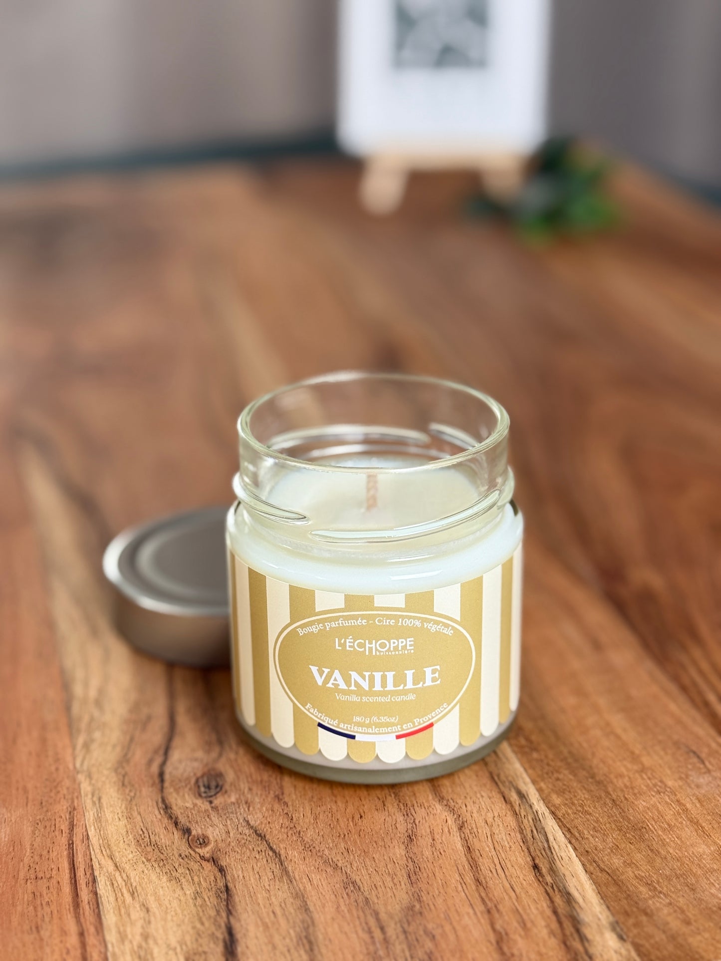 Duftkerze "Vanille" aus 100% Sojawachs - Made in Frankreich
