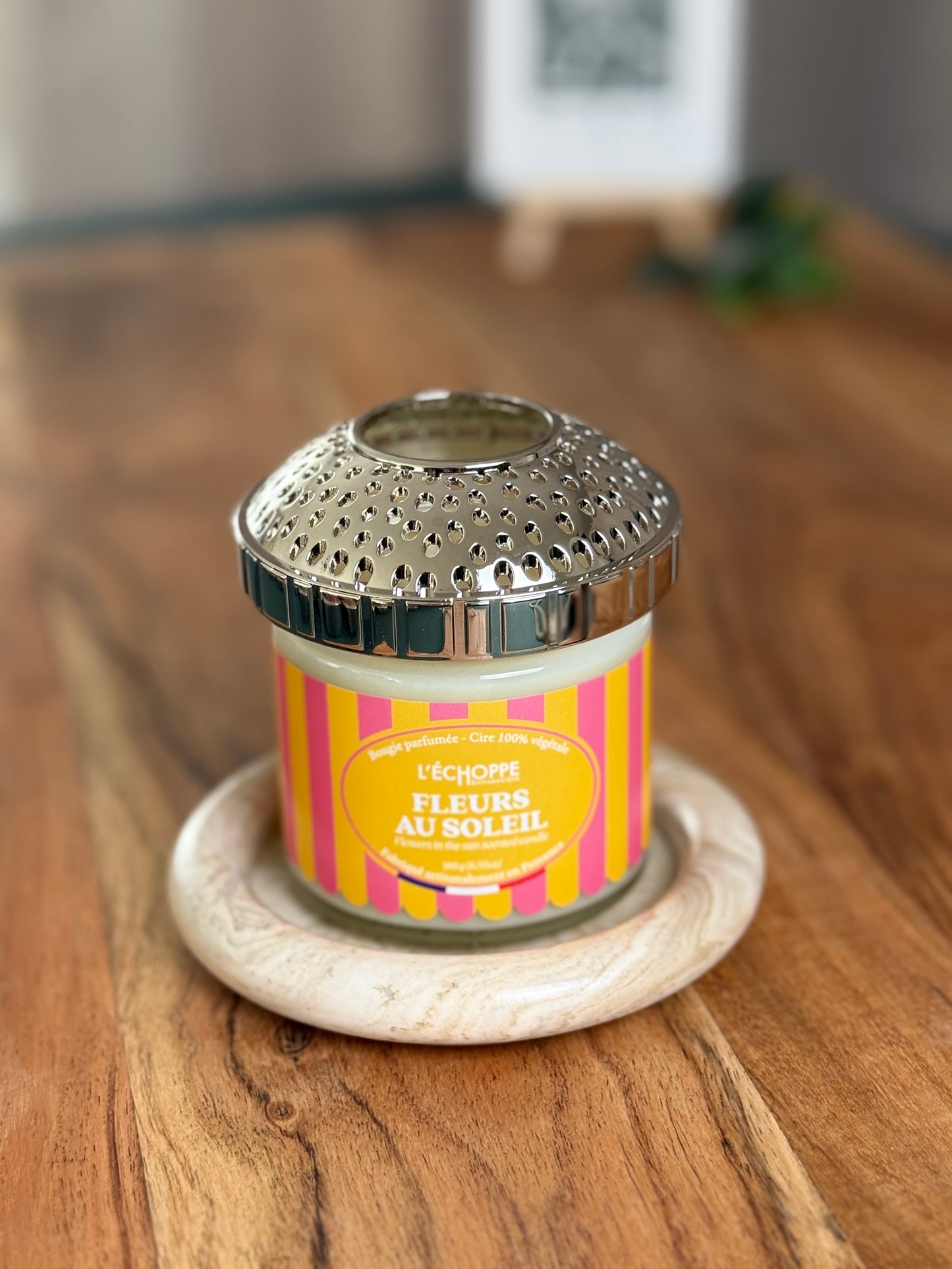 Duftkerze "Blumen in der Sonne" aus 100% Sojawachs - Made in Frankreich