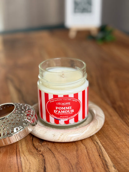 Duftkerze "Kandierter Apfel" aus 100% Sojawachs - Made in Frankreich