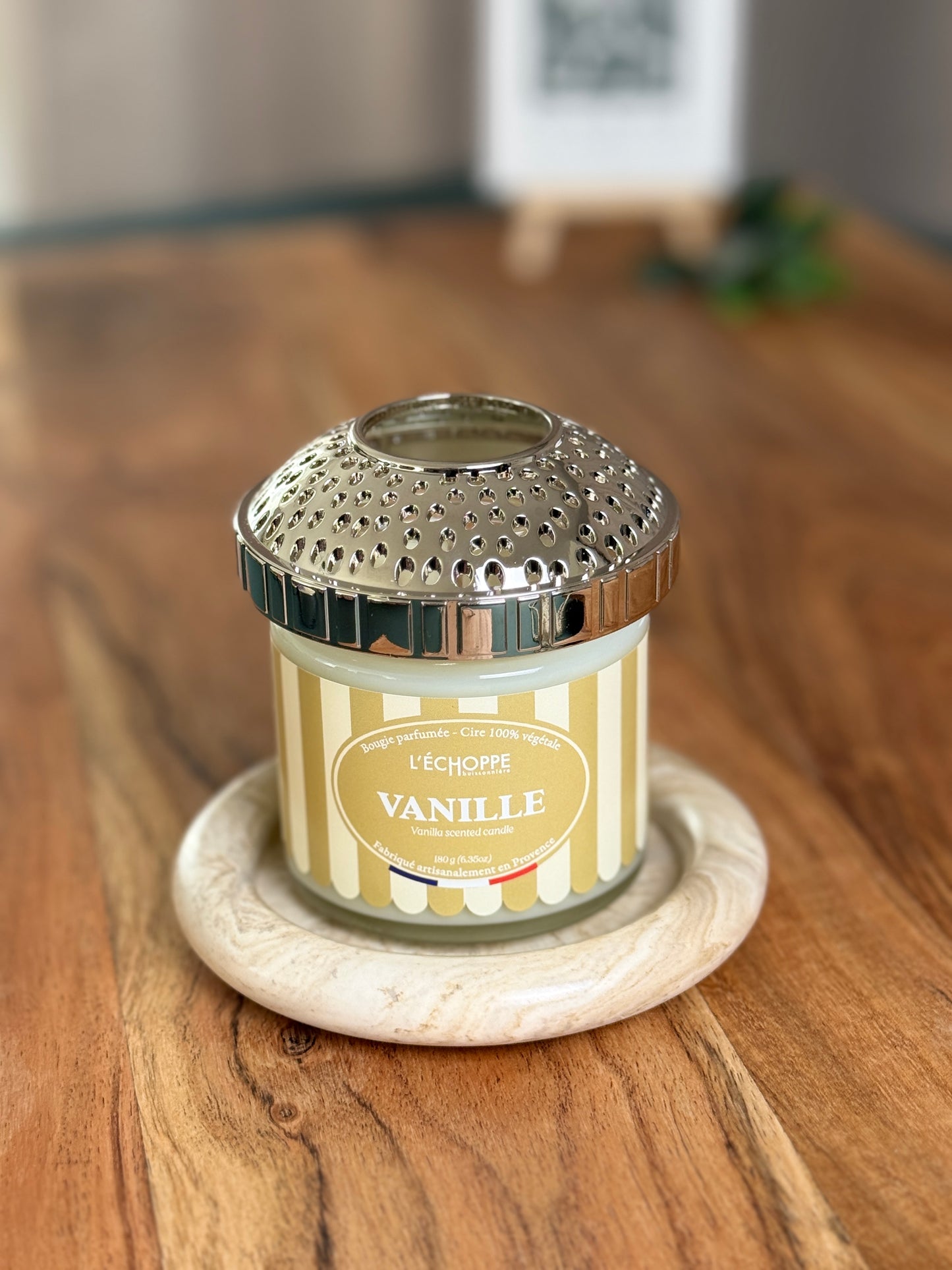 Duftkerze "Vanille" aus 100% Sojawachs - Made in Frankreich