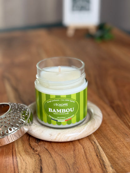 Duftkerze "Bamboo" aus 100% Sojawachs - Made in Frankreich