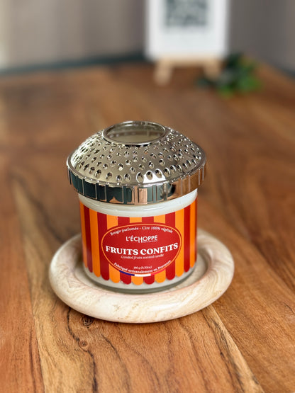 Duftkerze "Kandierte Früchte" aus 100% Sojawachs - Made in Frankreich