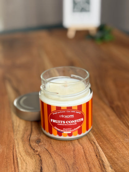 Duftkerze "Kandierte Früchte" aus 100% Sojawachs - Made in Frankreich