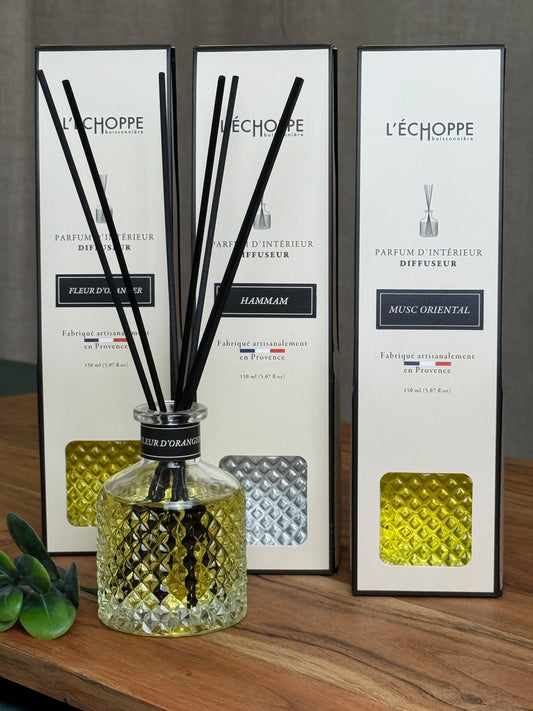 150 ml Eleganter Glasflakon - Raumduft Diffusor