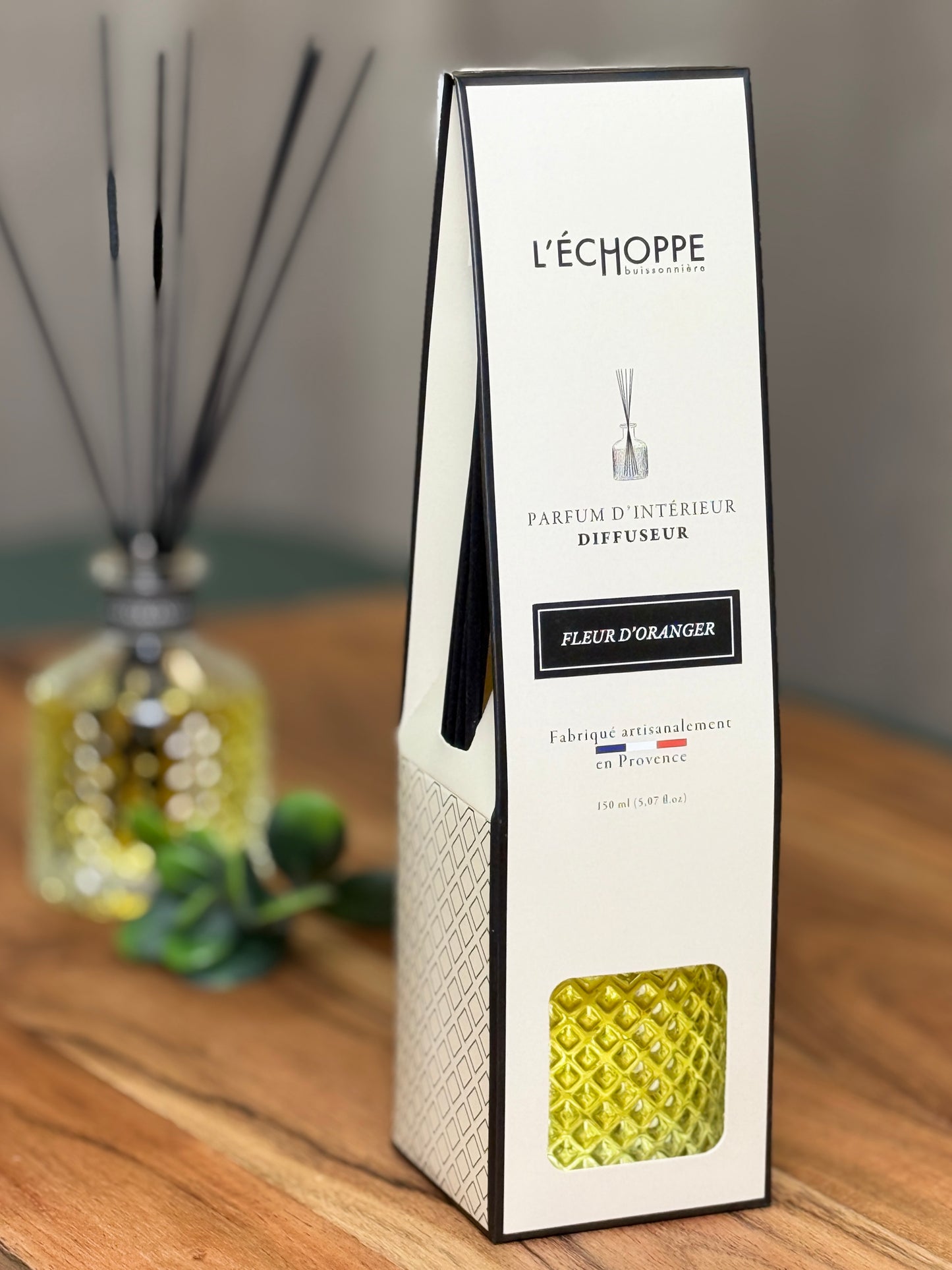 150 ml Eleganter Glasflakon - Raumduft Diffusor