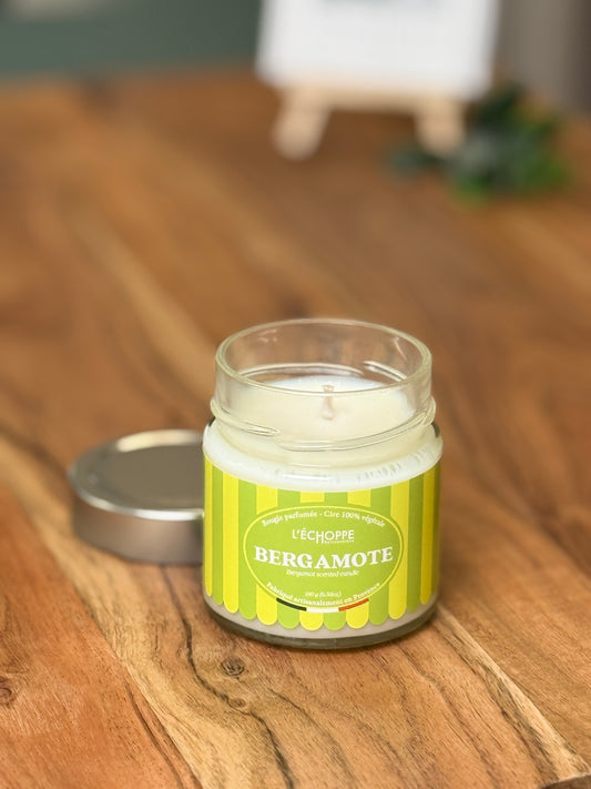 Duftkerze "Bergamotte" aus 100% Sojawachs – Made in Frankreich