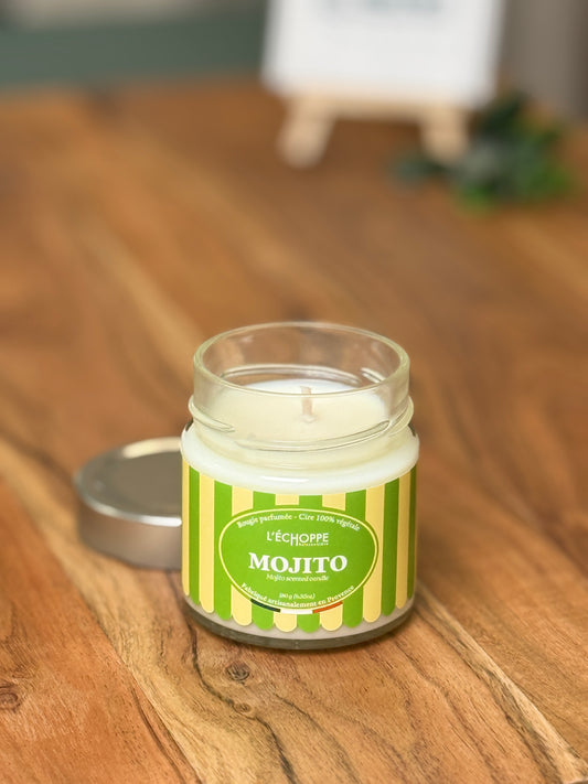 Duftkerze "Mojito" aus 100% Sojawachs – Made in Frankreich