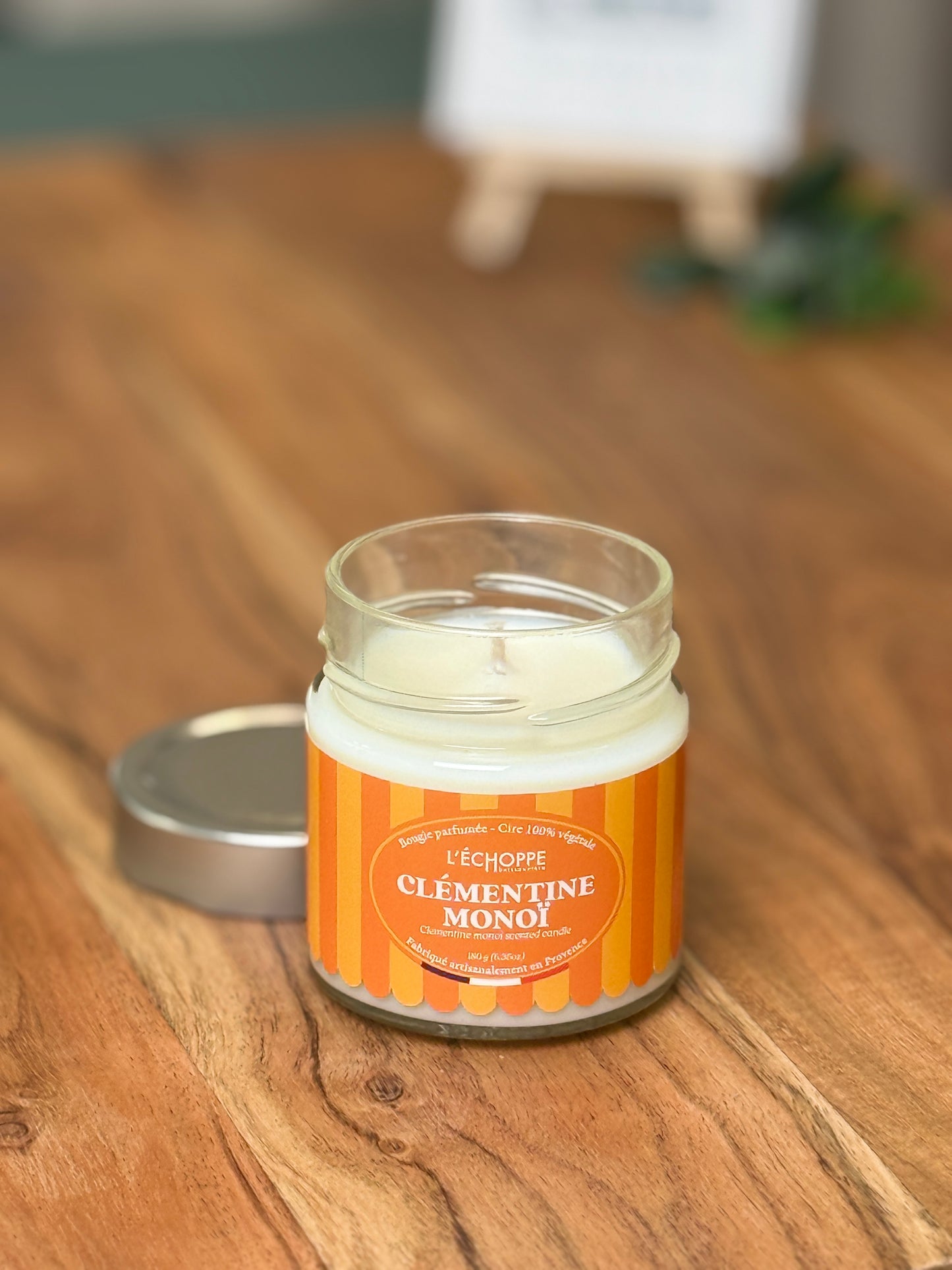 Duftkerze "Clementine & Monoï" aus 100% Sojawachs - Made in Frankreich