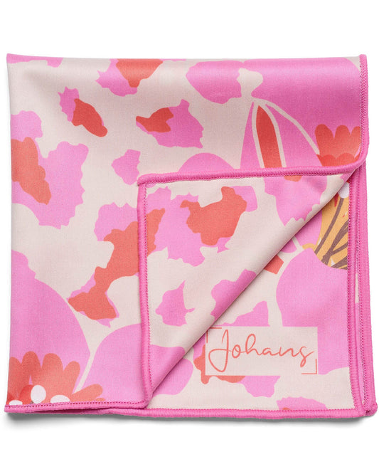 Johans® Mikrofasertuch "Flowers" - Stilvolle Reinigung für Brille & Display