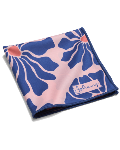 Johans® Mikrofasertuch "Bold Blossom" - Stilvolle Reinigung für Brille & Display