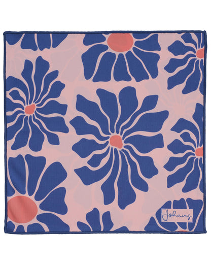 Johans® Mikrofasertuch "Bold Blossom" - Stilvolle Reinigung für Brille & Display