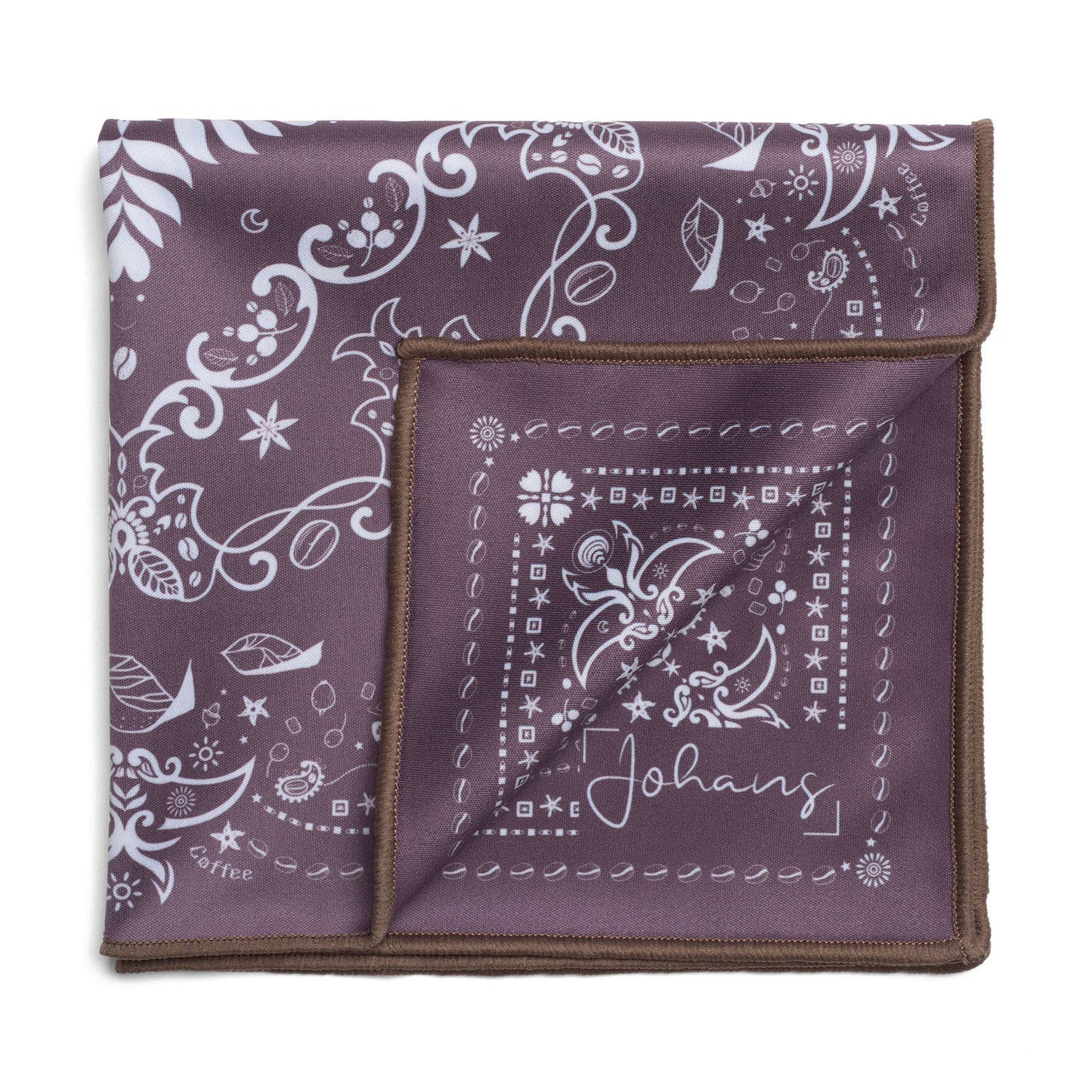 Johans® Mikrofasertuch "Brown Bandana" - Stilvolle Reinigung für Brille & Display