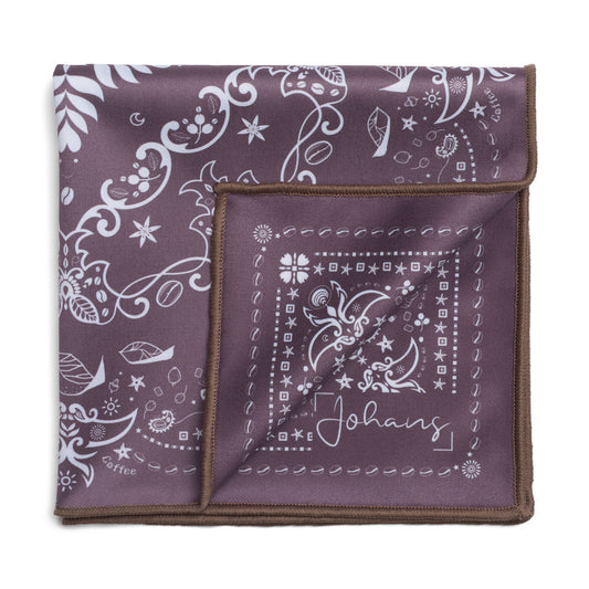 Johans® Mikrofasertuch "Brown Bandana" - Stilvolle Reinigung für Brille & Display