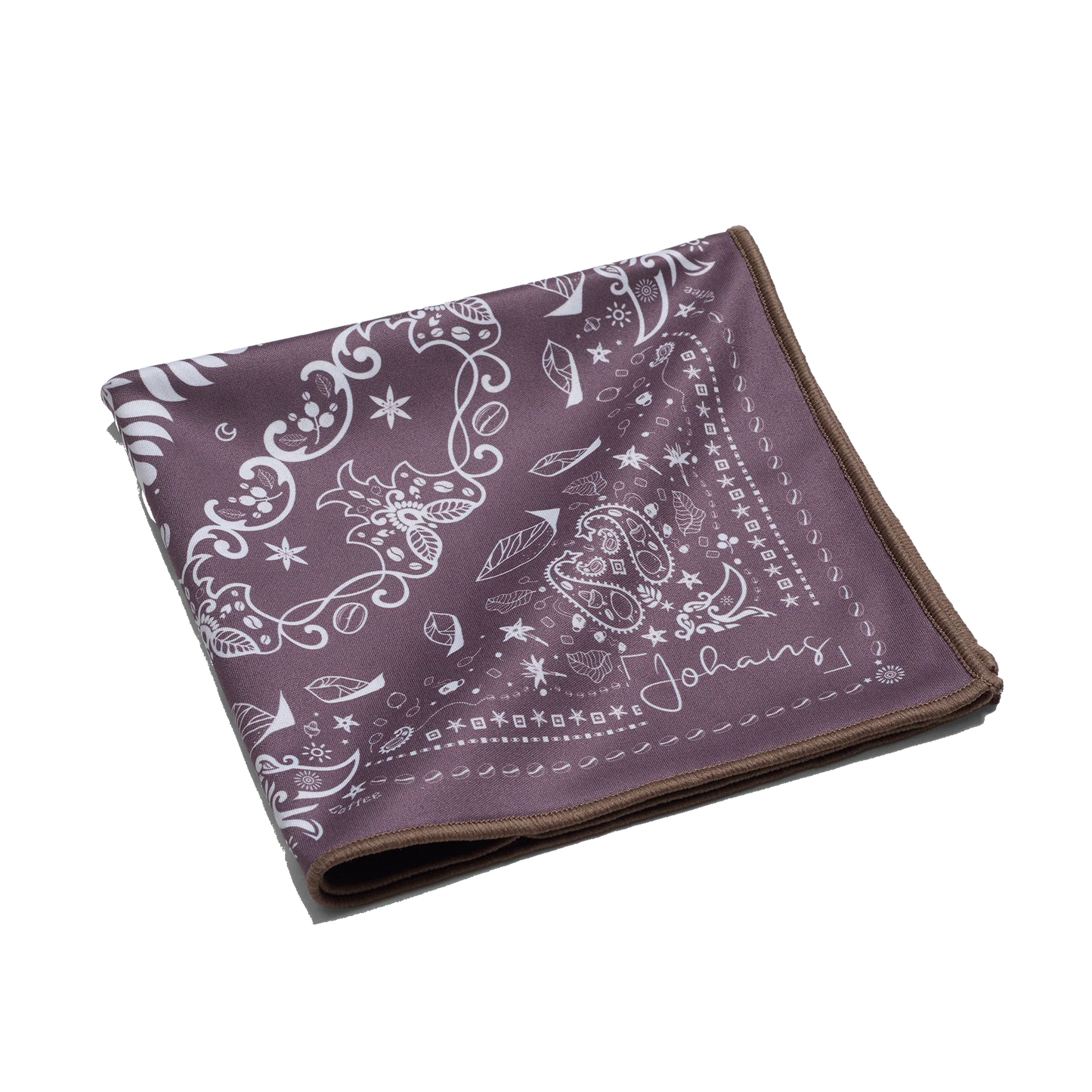 Johans® Mikrofasertuch "Brown Bandana" - Stilvolle Reinigung für Brille & Display