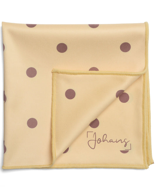 Johans® Mikrofasertuch "Dots" - Stilvolle Reinigung für Brille & Display