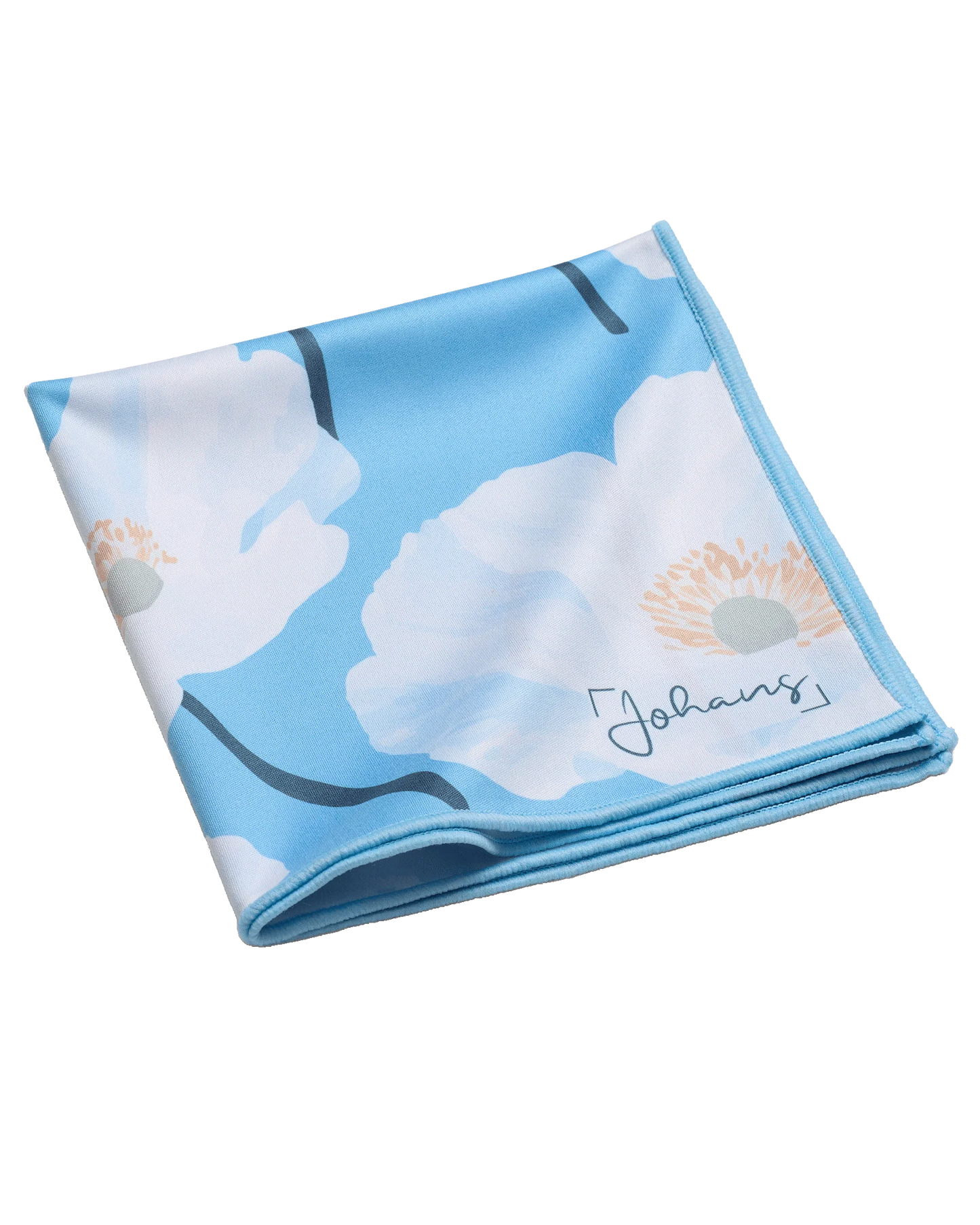 Johans® Mikrofasertuch "Floral Sky" - Stilvolle Reinigung für Brille & Display