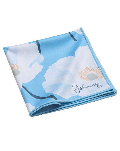 Johans® Mikrofasertuch "Floral Sky" - Stilvolle Reinigung für Brille & Display