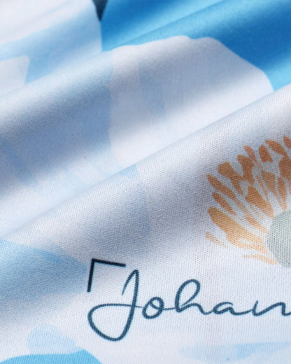 Johans® Mikrofasertuch "Floral Sky" - Stilvolle Reinigung für Brille & Display