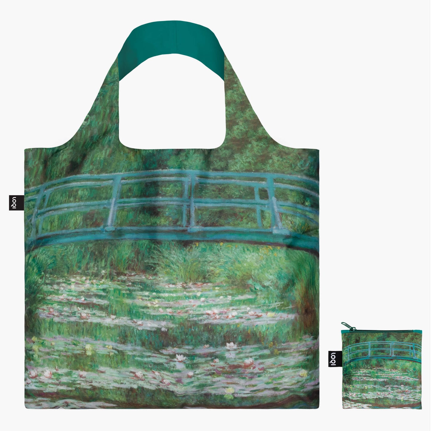 Tote Bag aus 100 % Recyclingmaterial – CLAUDE MONET „Japanische Brücke“