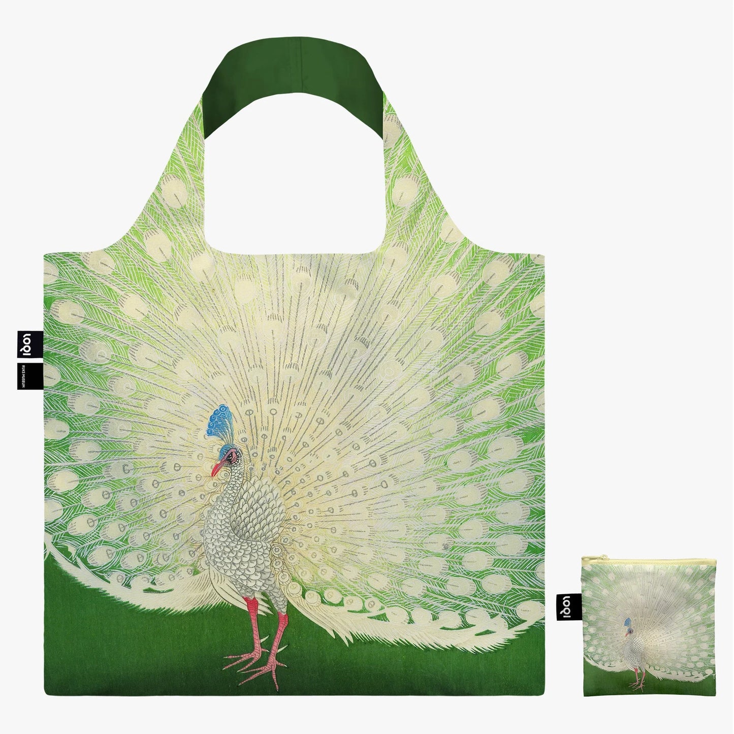 Tote Bag aus 100 % Recyclingmaterial – OHARA KOSON „Pfau“