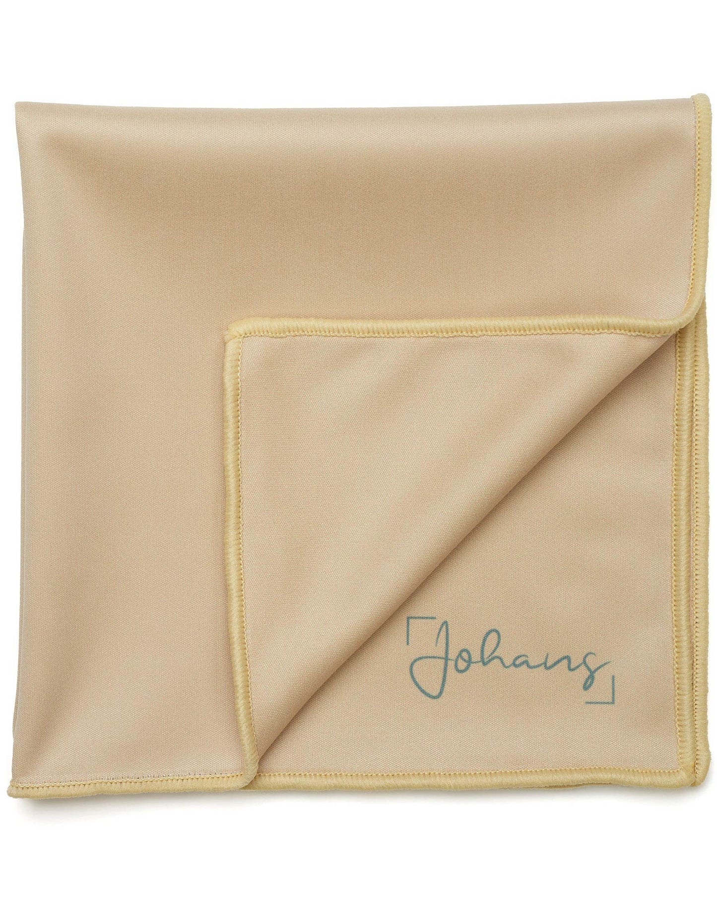 Johans® Mikrofasertuch "Sandgelb" - Stilvolle Reinigung für Brille & Display