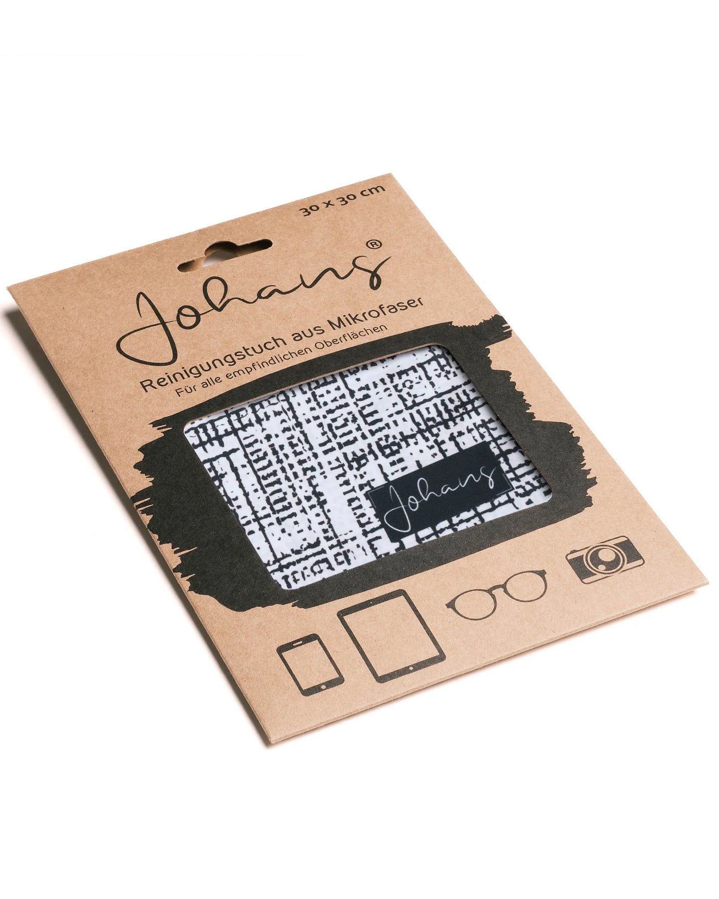 Johans® Mikrofasertuch "Aaron" - Stilvolle Reinigung für Brille & Display