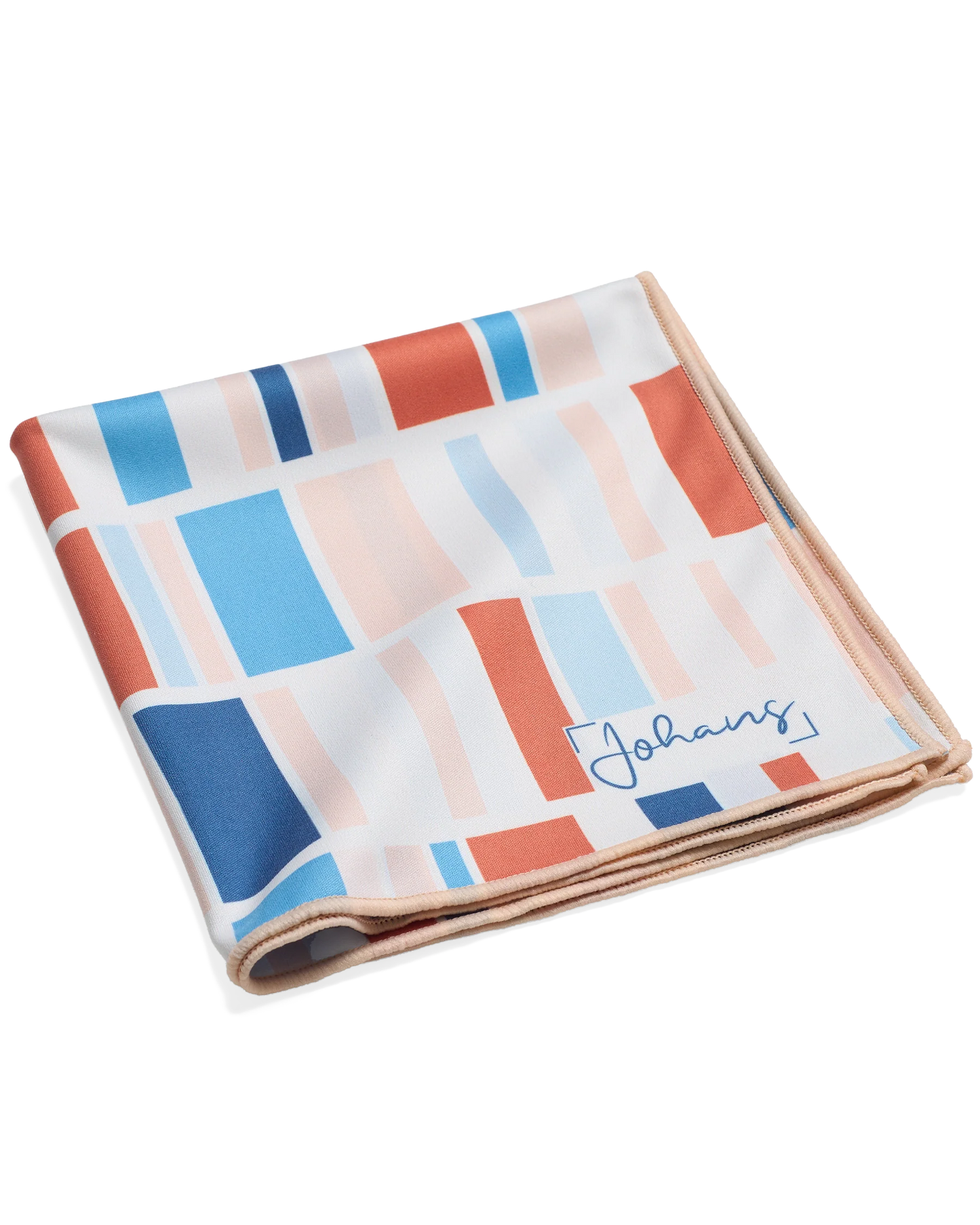Johans® Mikrofasertuch "Blocks" - Stilvolle Reinigung für Brille & Display