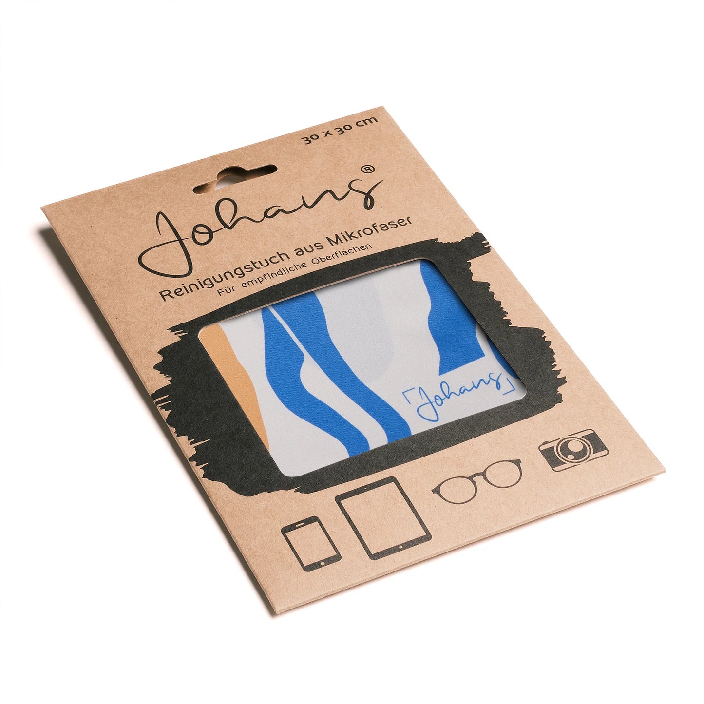 Johans® Mikrofasertuch "Body" - Stilvolle Reinigung für Brille & Display