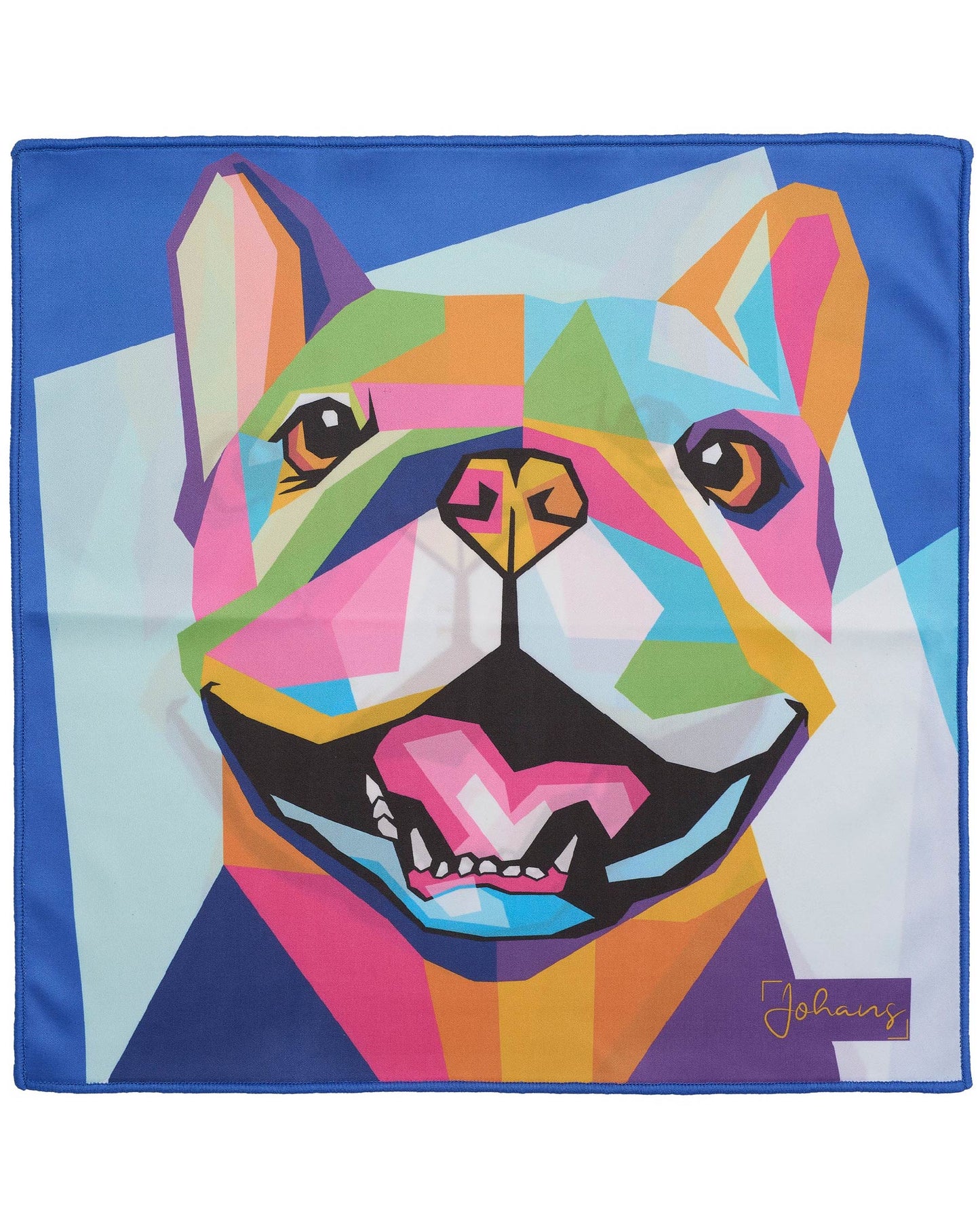 Johans® Mikrofasertuch "Bulldog" - Stilvolle Reinigung für Brille & Display