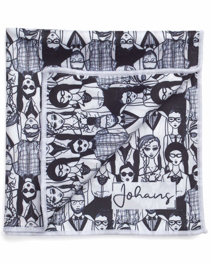 Johans® Mikrofasertuch "Crowd" - Stilvolle Reinigung für Brille & Display