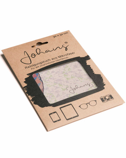 Johans® Mikrofasertuch "Hipster" - Stilvolle Reinigung für Brille & Display
