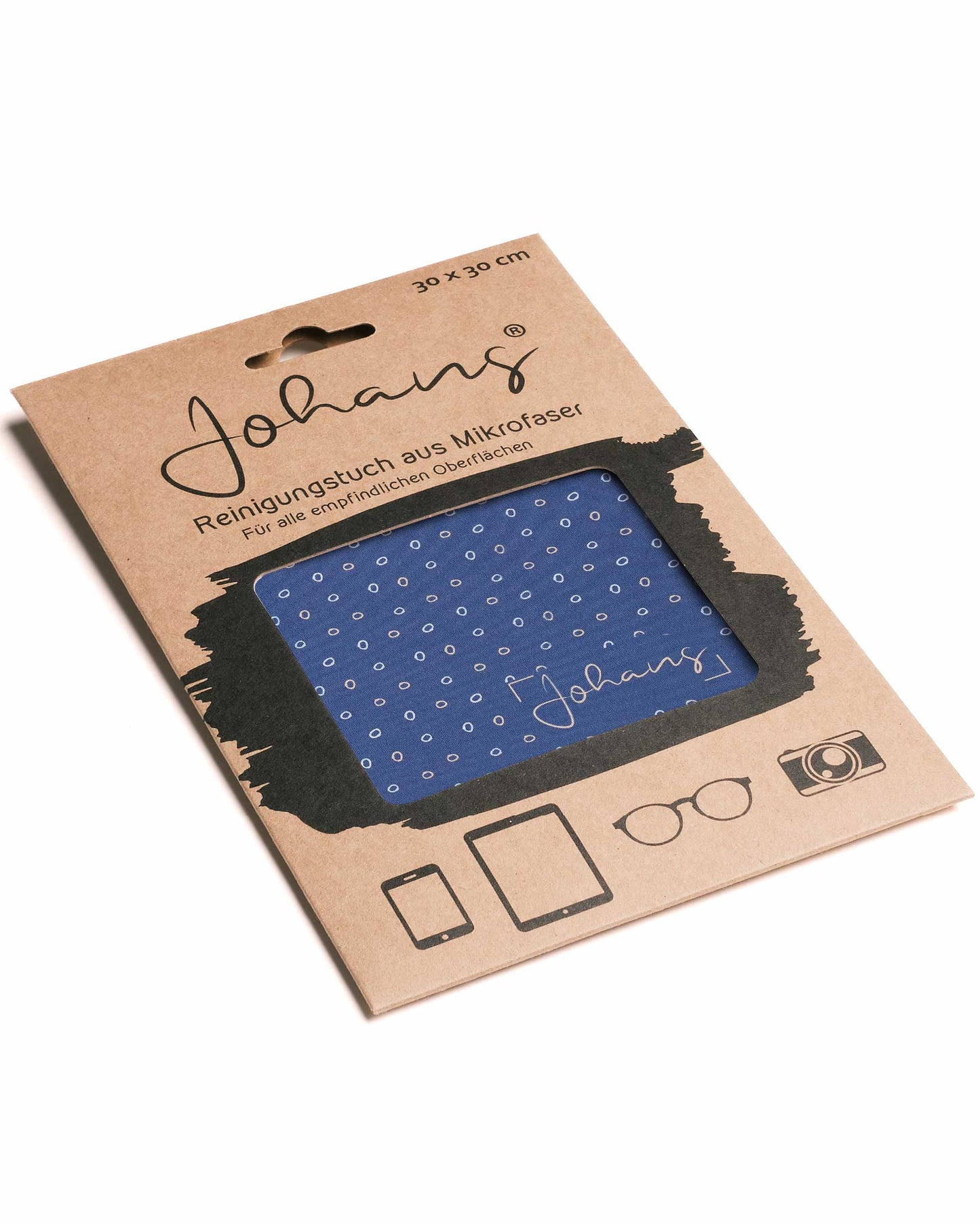 Johans® Mikrofasertuch "Kringel" - Stilvolle Reinigung für Brille & Display