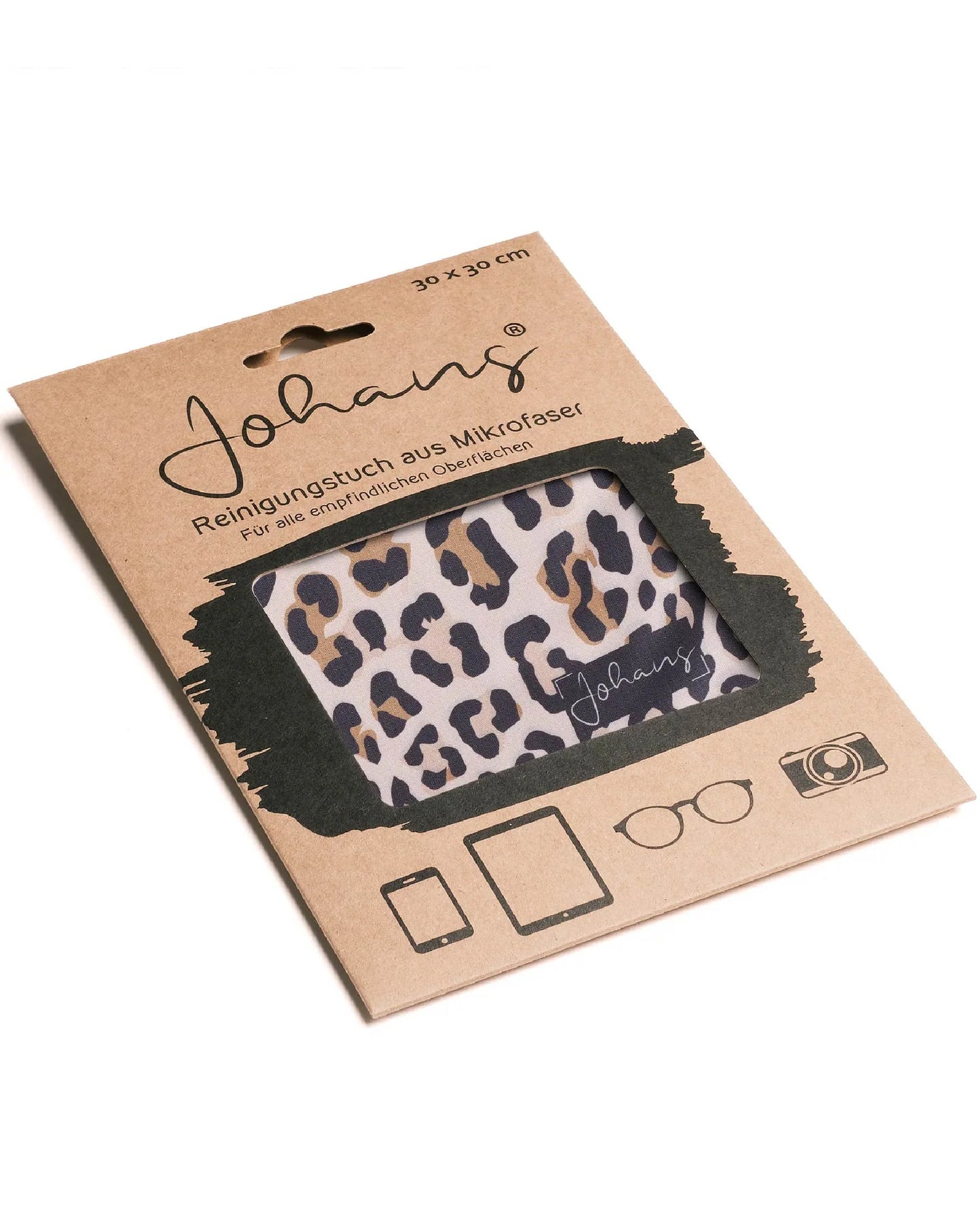 Johans® Mikrofasertuch "Leo Classic" - Stilvolle Reinigung für Brille & Display