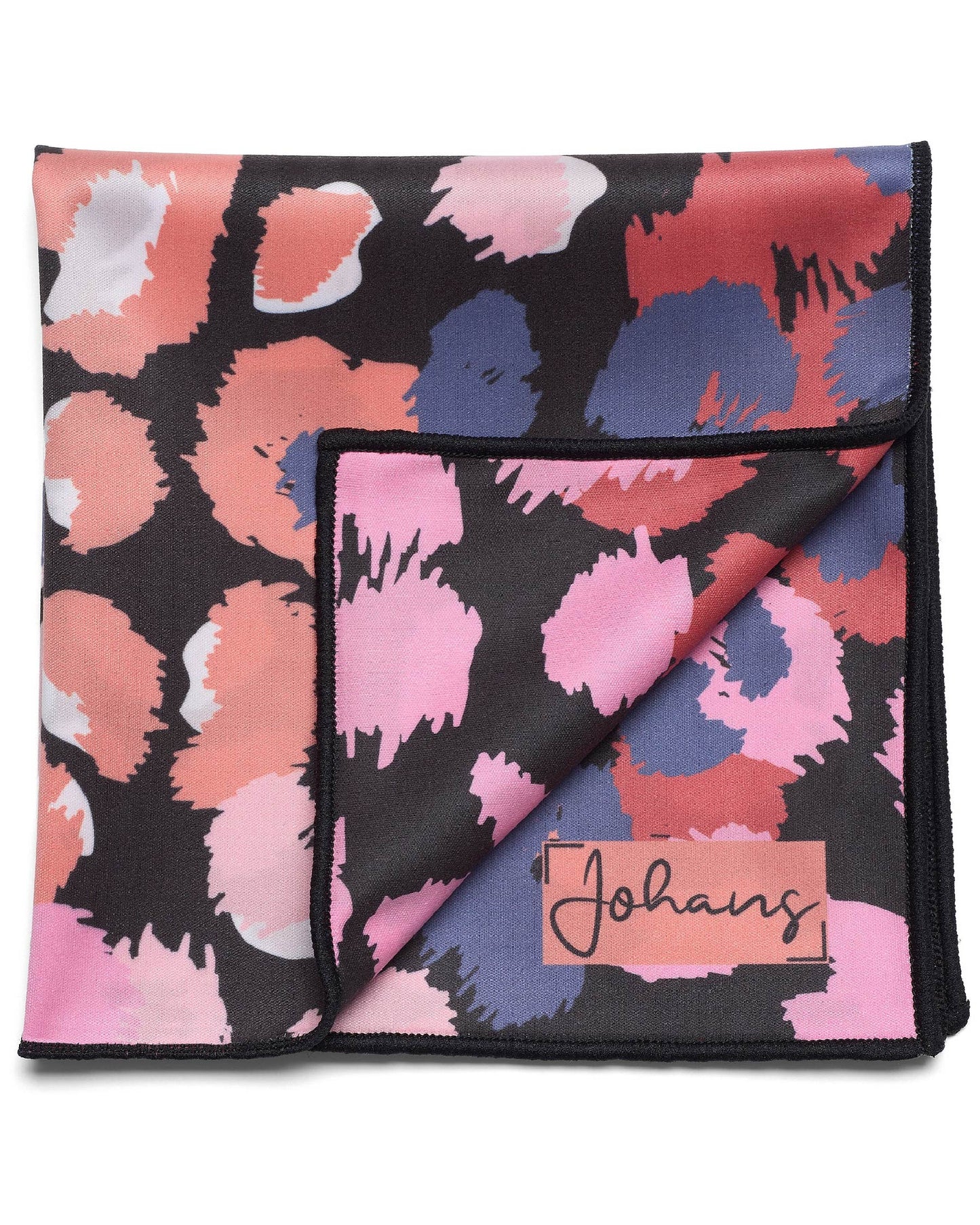 Johans® Mikrofasertuch "Pink Cheetah" - Stilvolle Reinigung für Brille & Display