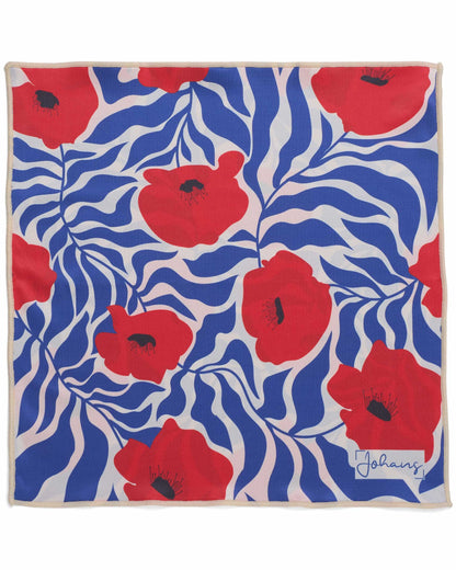 Johans® Mikrofasertuch "Poppy" - Stilvolle Reinigung für Brille & Display