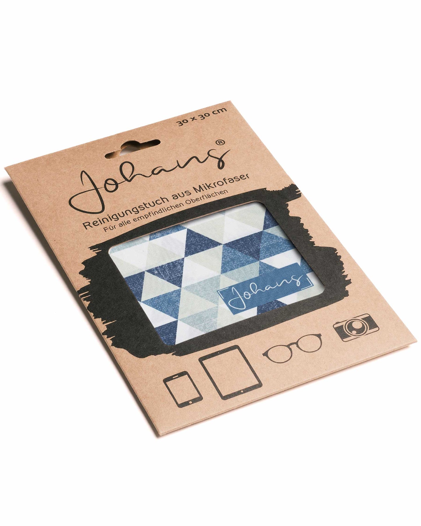 Johans® Mikrofasertuch "Retro" - Stilvolle Reinigung für Brille & Display