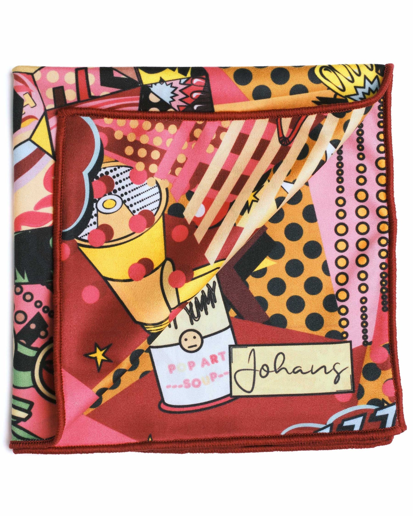 Johans® Mikrofasertuch "Rockabilly" - Stilvolle Reinigung für Brille & Display