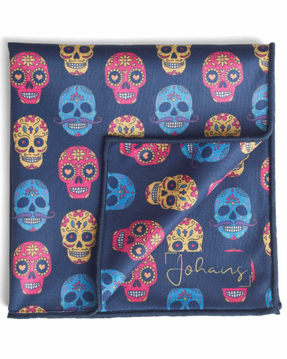 Johans® Mikrofasertuch "Skulls" - Stilvolle Reinigung für Brille & Display