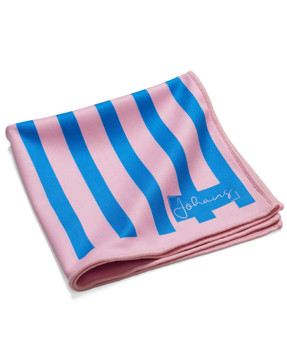 Johans® Mikrofasertuch "Stripes" - Stilvolle Reinigung für Brille & Display