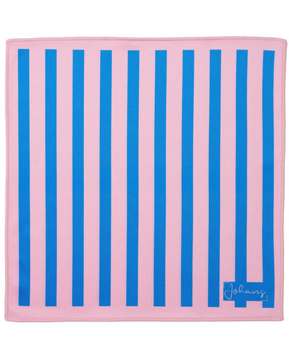 Johans® Mikrofasertuch "Stripes" - Stilvolle Reinigung für Brille & Display