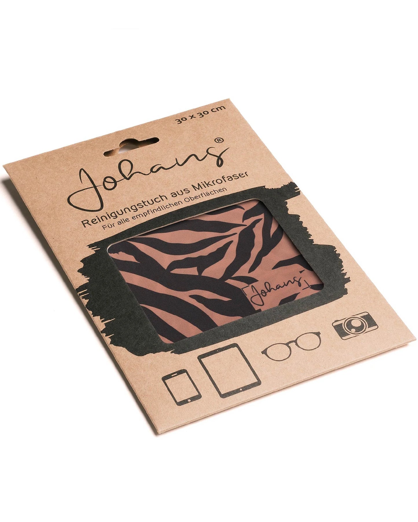 Johans® Mikrofasertuch "Tiger" - Stilvolle Reinigung für Brille & Display
