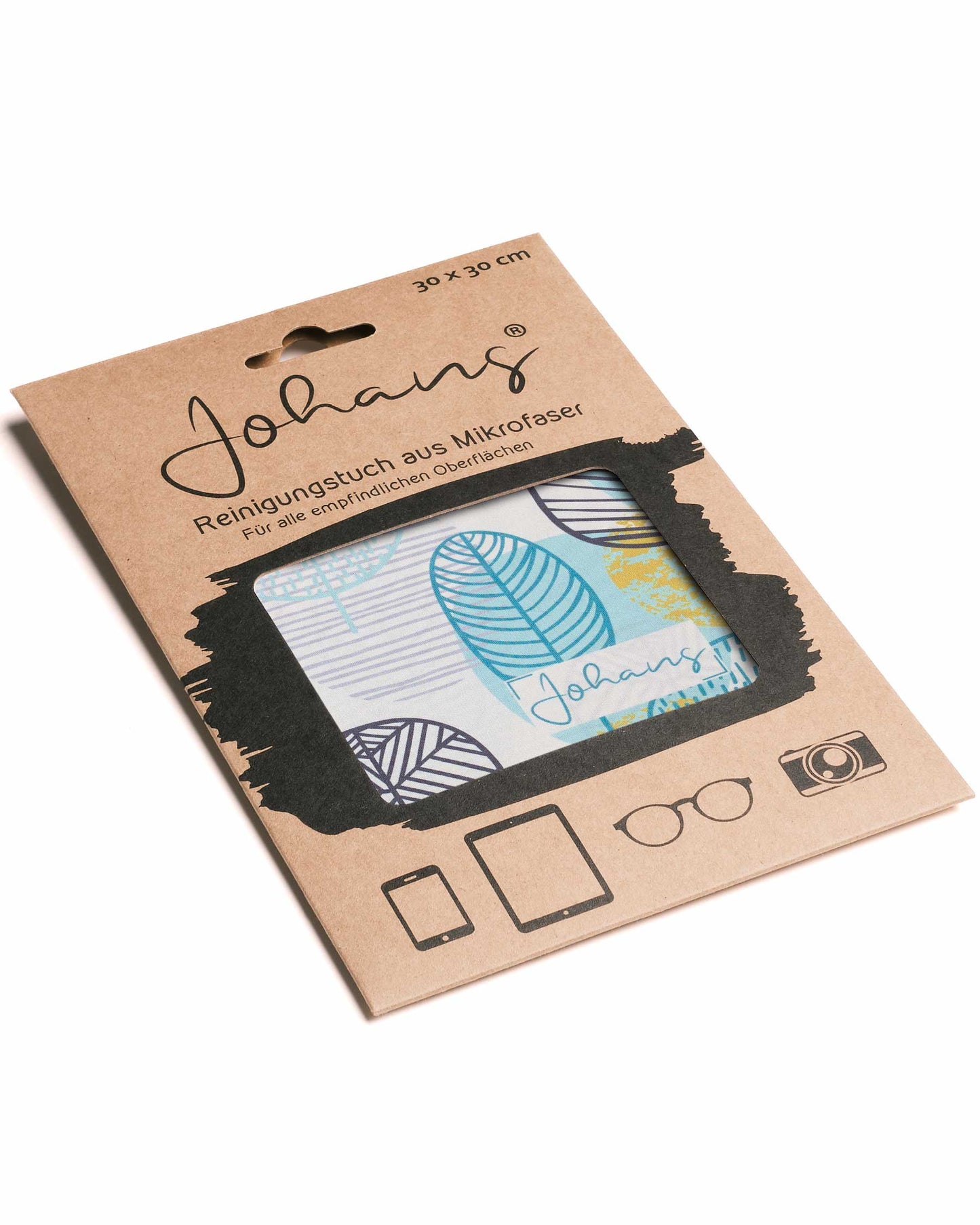 Johans® Mikrofasertuch "Woods" - Stilvolle Reinigung für Brille & Display