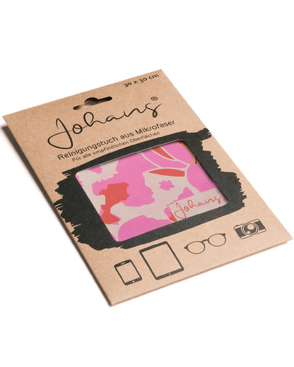 Johans® Mikrofasertuch "Flowers" - Stilvolle Reinigung für Brille & Display
