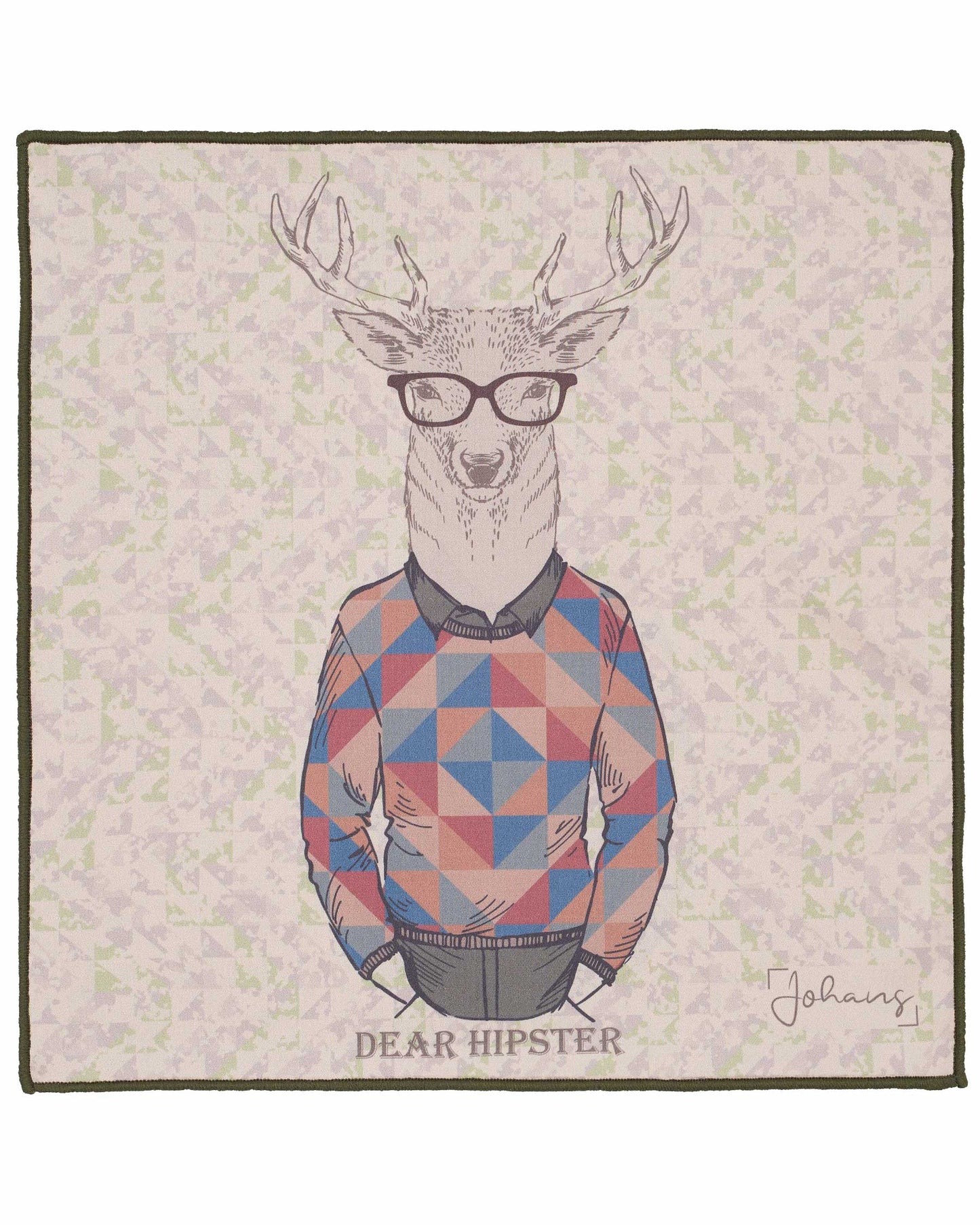 Johans® Mikrofasertuch "Hipster" - Stilvolle Reinigung für Brille & Display