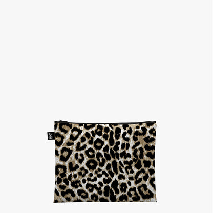 Zip Pockets Set aus 100 % Recyclingmaterial – LEOPARD „Dusk, Twilight & Sunset“