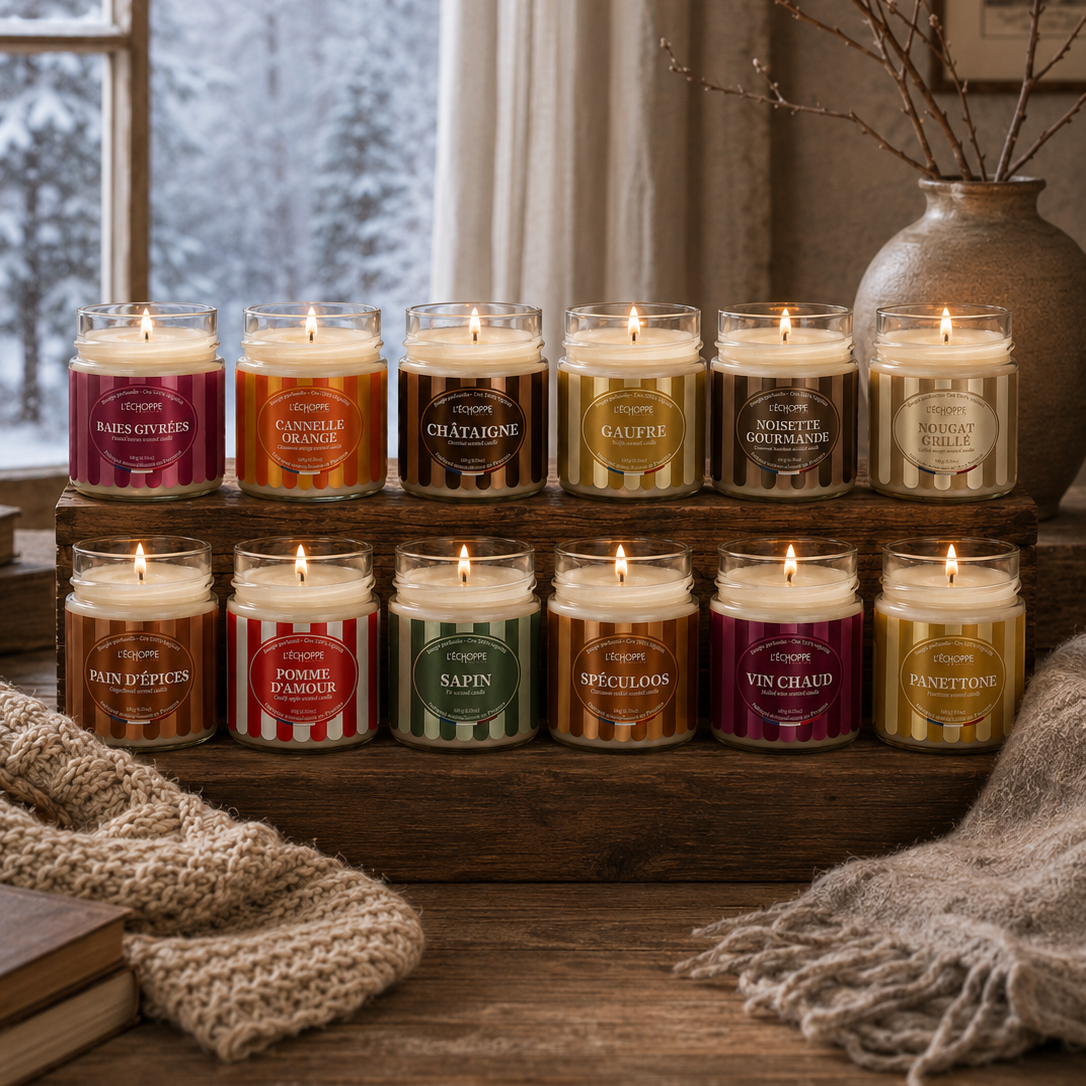 Duftkerze „Zimt-Orange“ Winter-Edition – weitere Produktansicht 2