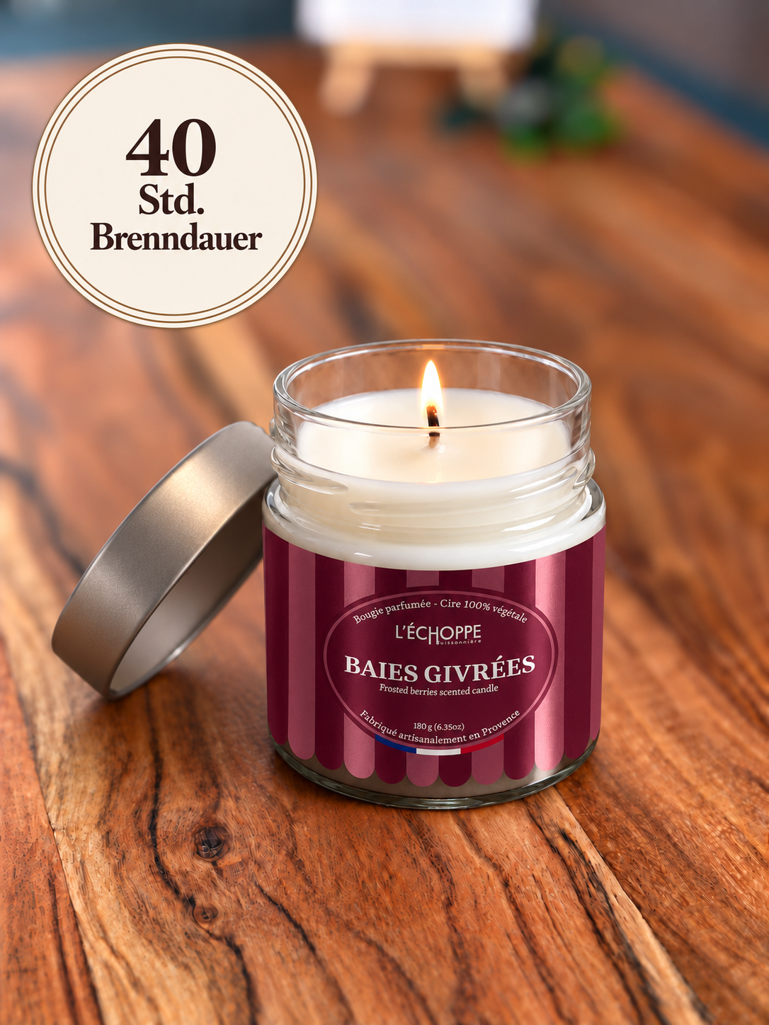 Duftkerze "Gefrorene Beeren" – 40 Std. Brenndauer